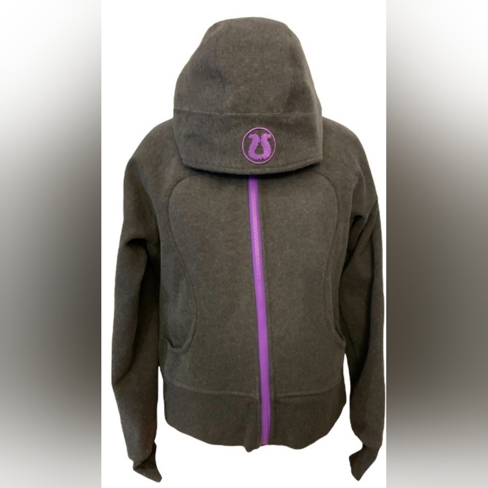 Size 12 black & purple scuba hoodie